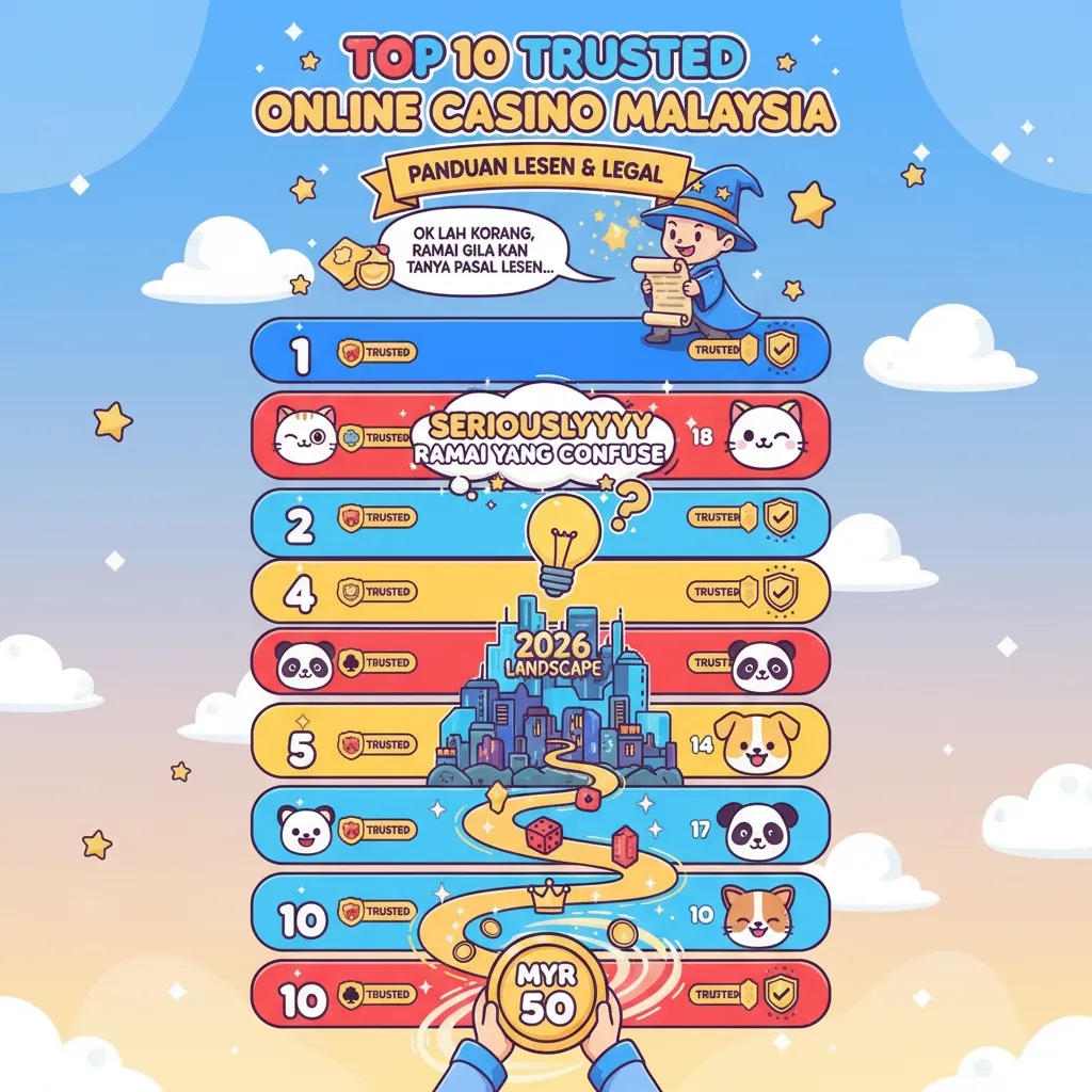 Top 10 Trusted Online Casino Malaysia: Panduan Lesen & Legal