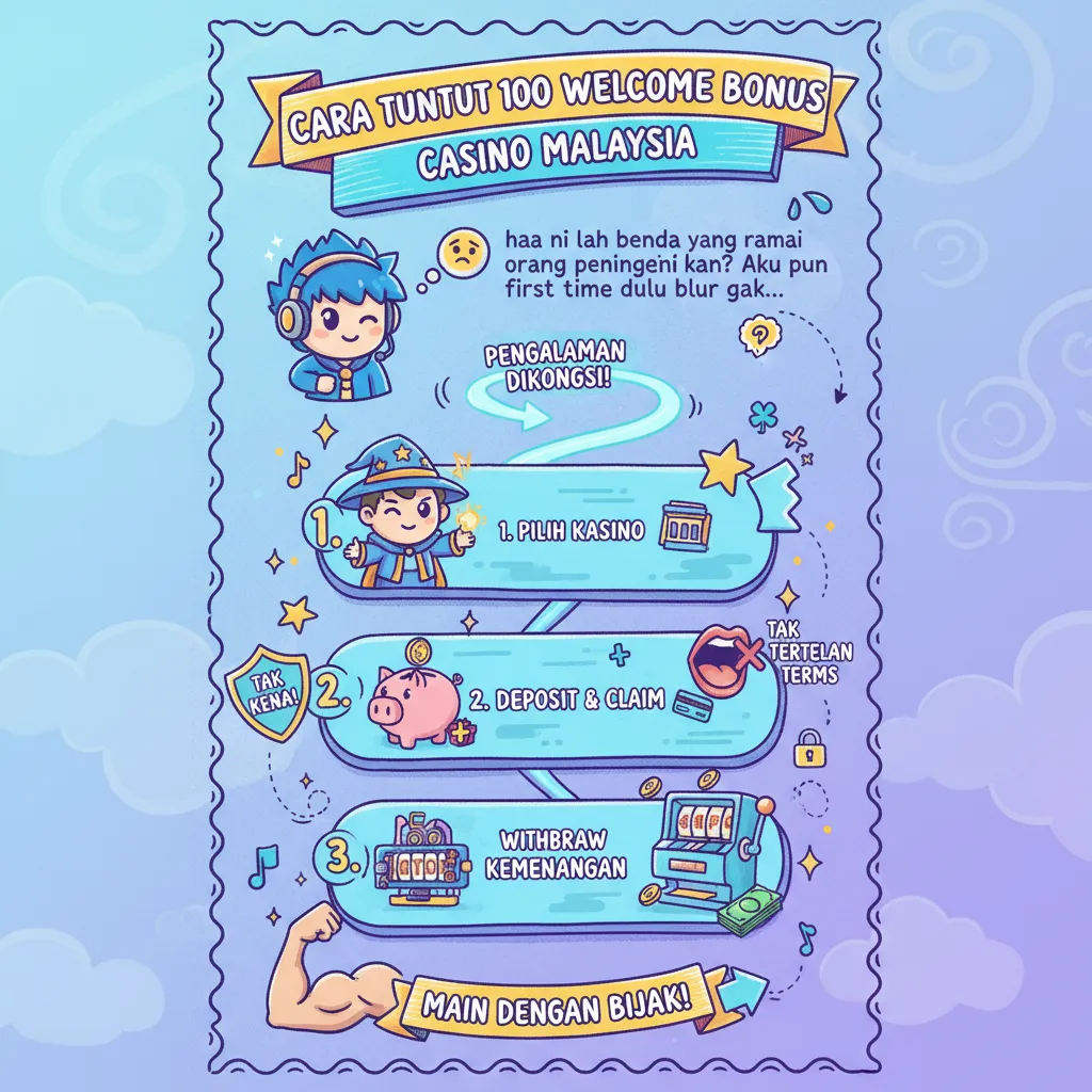 Cara Tuntut 100 Welcome Bonus Casino Malaysia