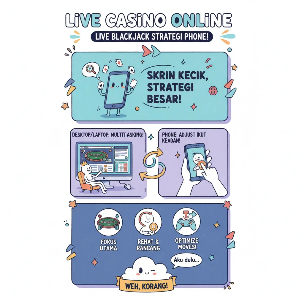 Strategi Live Blackjack di Smartphone