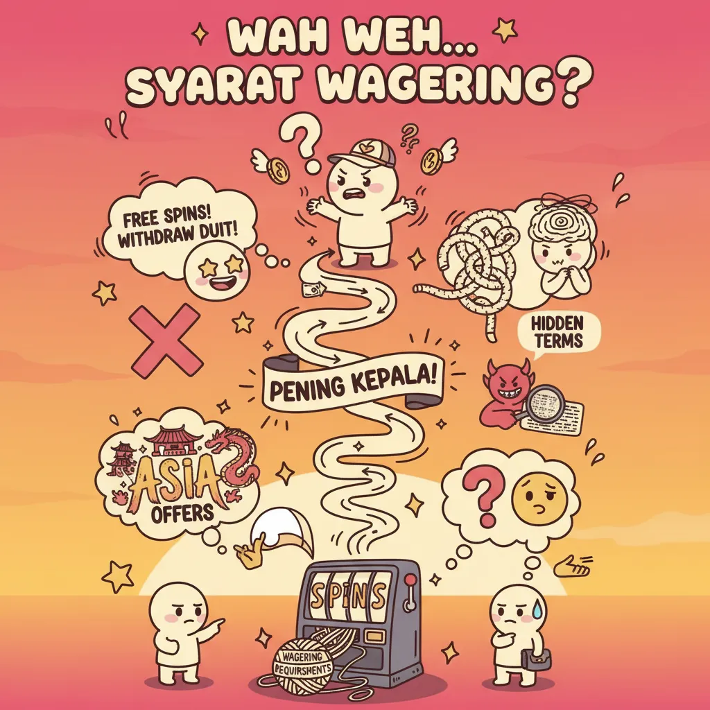 Syarat wagering untuk free spins dan games